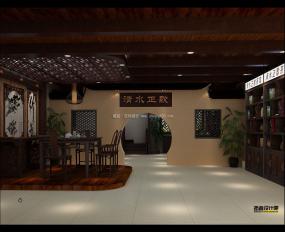 中式茶楼装修高清效果图