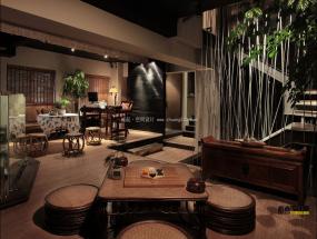上海茶馆设计装修效果图