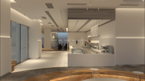 奶茶店设计装修效果图