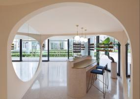 最新美容院设计装饰效果图片