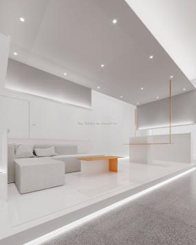 美容院装修高清效果图