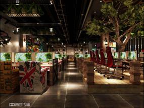 最新网咖装饰实景图