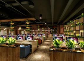 网咖装修高清效果图