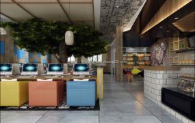 网咖装潢效果图片