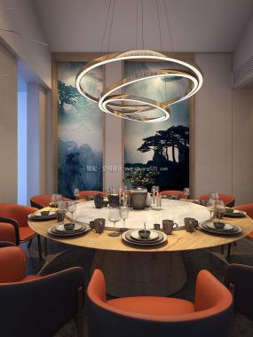 最新主题餐厅装饰实景图