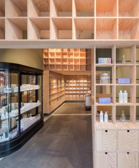 化妆品店装修装潢效果图