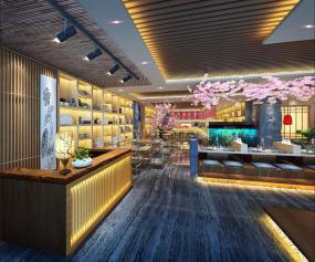 最新料理店装修设计效果图