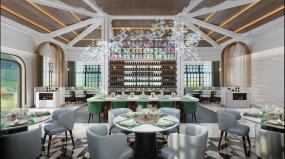 自助餐厅设计效果图片