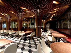 最新茶餐厅设计装饰效果图片