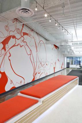 国际化办公室装修设计效果图