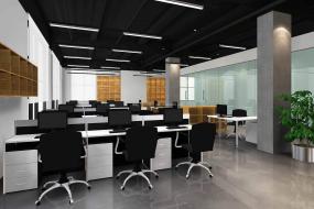 黑白风格办公室装修效果图片