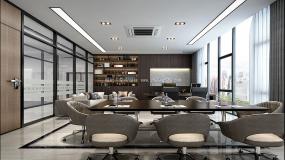 黑白风格办公室装修图片