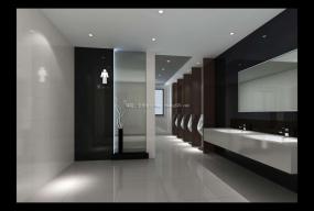 现代黑白风格办公室装修效果图