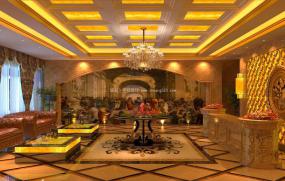 简约小型足浴店设计效果图