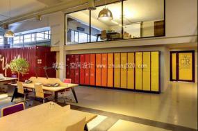 个性简约风格办公室装饰设计效果图