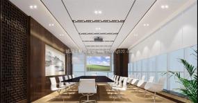 最新中式传统风格办公室设计装饰效果图