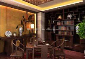 中式传统风格办公室装修设计效果图
