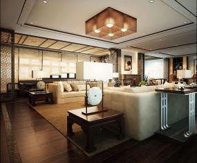 中式传统风格办公室装修效果图片