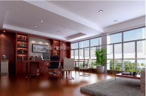 中式传统文雅风格办公室装修图片