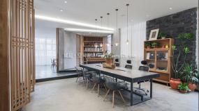 中式传统风格办公室设计装修效果图