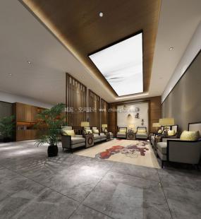 中式传统风格办公室装修实景图片