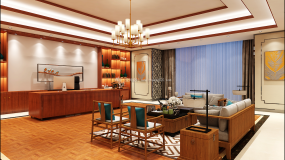 简约风格40平米办公室设计装饰效果图片