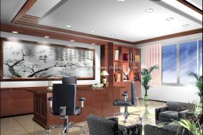 最新简约风格40平米办公室装修设计效果图