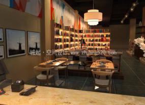 最新简约风格咖啡厅设计装饰效果图