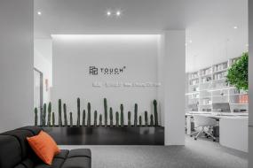 柔和风格办公室设计装饰图