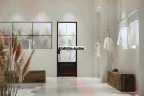 简约风格服装店设计装饰图片