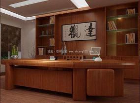 中式传统办公室设计装饰图