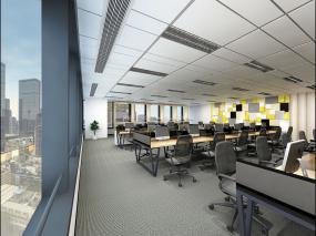 中式传统风格办公室装修效果图