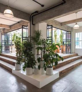 中式传统办公室装修设计效果图