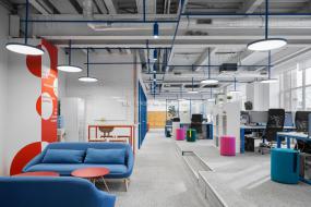 创意简约风格办公室设计效果图