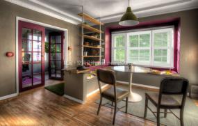 中式风格办公室装修实物图片