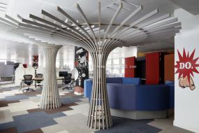 中式风格办公室装潢效果图