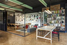 办公室过道背景墙装修效果图2018图片