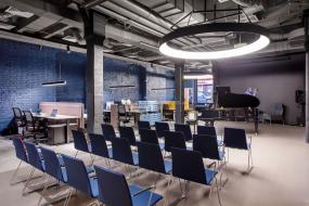 新中式风格办公室吊顶装修效果图片