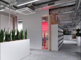 办公室新中式风格天花吊顶装修效果图