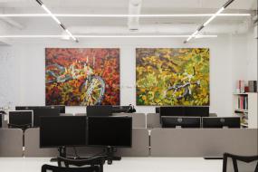 欧式办公室欧式吊顶装饰效果图