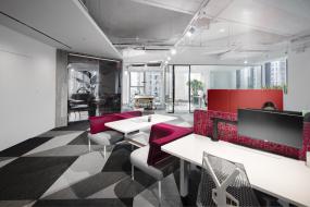 办公室大厅吊顶造型装修效果图片