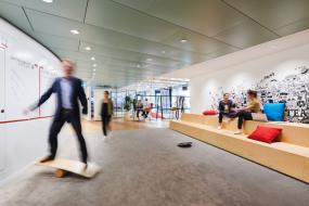 专业办公室简约吊灯装修效果图片2018