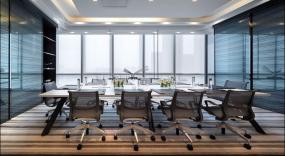 中式办公室室内设计吊顶装修效果图大全