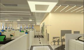 2018公司过道艺术吊顶装修效果图片