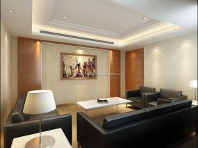 简单中式办公室吊顶设计装修效果图片