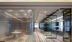 现代小办公室吊顶造型装修效果图片