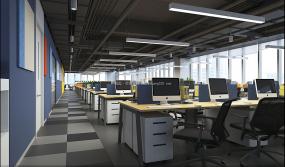 现代风格办公室吊顶设计效果图
