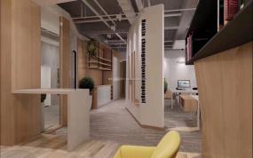 时尚现代个性办公室天花板吊顶装修效果图