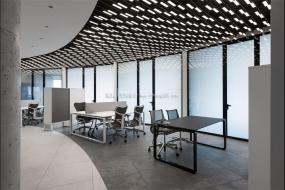 简约风格办公室吊顶设计效果图