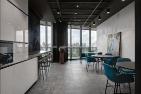 简约办公室室内吊顶装修效果图